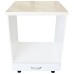 Corp pentru cuptor incorporabil cu sertar Zebra, Alb/MDF Alb lucios, cu blat Travertin, 60 x 85 x 60 cm